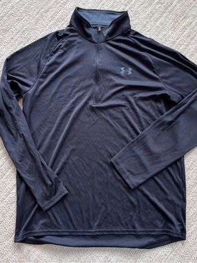 Under Armour Men's Black 1/4 Zip Performance Pullover